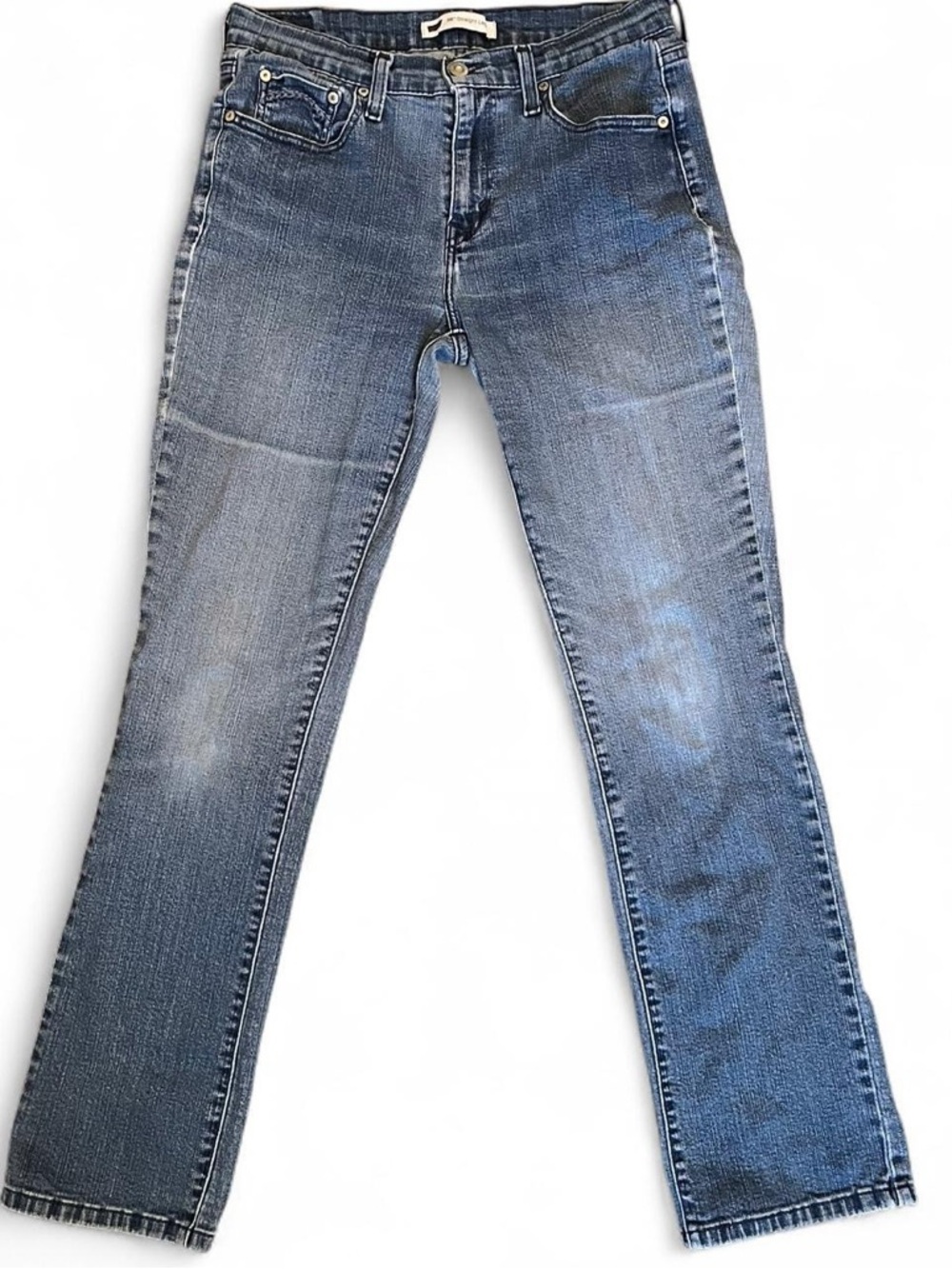 Levi's Straight-Leg Women's Jeans — Washed Blue